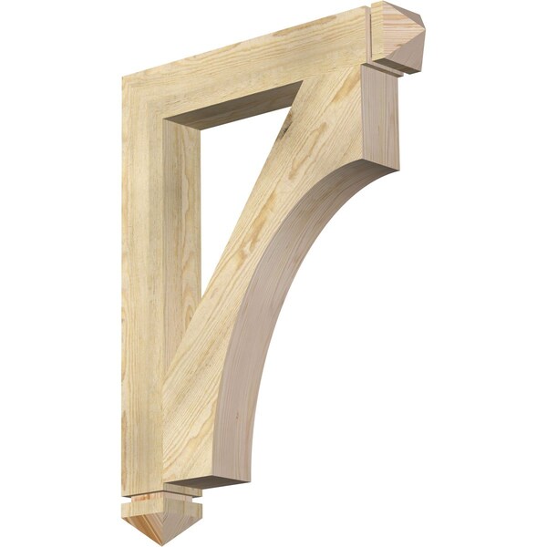 Ekena Millwork Westlake Arts & Crafts Rough Sawn Bracket, Douglas Fir, 4"W x 26"D x 34"H BKT04X26X34WTL03RDF - main